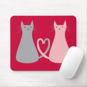 Liebe-Katzen-Mausunterlage Mousepad (Mit Mouse)