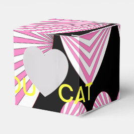 Liebe-Katzen-Pop-Kunst-Party-Dekorationen Geschenkschachtel