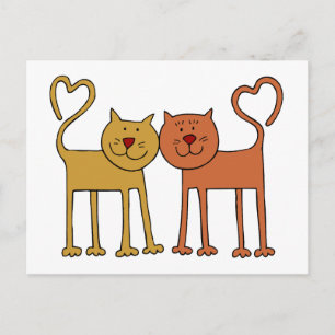 Liebe Katzen Postkarte