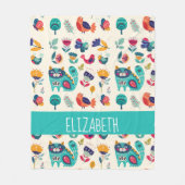 Liebe Katzen Skandinavien Kunst, Dichtung und Musi Fleecedecke (Vorderseite)