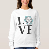Liebe Katzen Sweatshirt (Vorderseite)