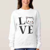 Liebe Katzen Sweatshirt (Vorderseite)