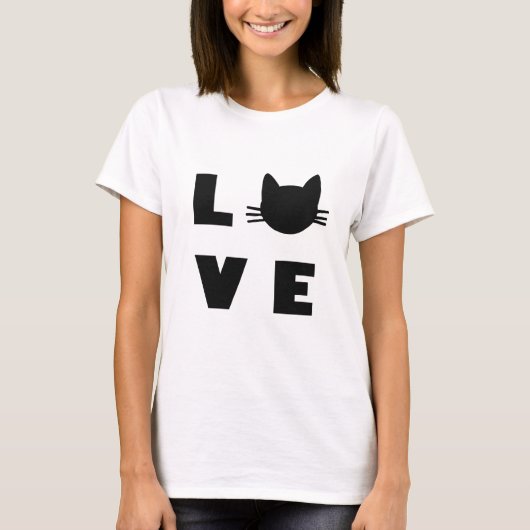 Liebe Katzen. T-Shirt (Vorderseite)