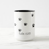 Liebe-Katzen-Tasse Tasse (Zentrum)