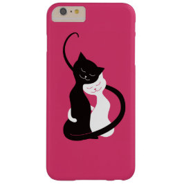 Liebe-Katzen umarmen - niedliches Kitty-Kunst-Rosa Case-Mate iPhone Hülle