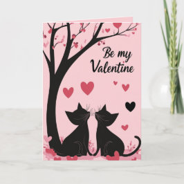 Liebe Katzen und bleibe mein Valentine Karte