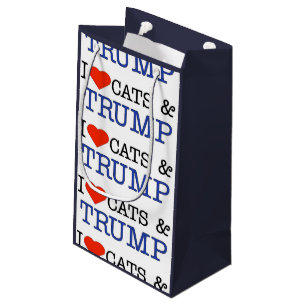 Liebe-Katzen und Trumpf Kleine Geschenktüte