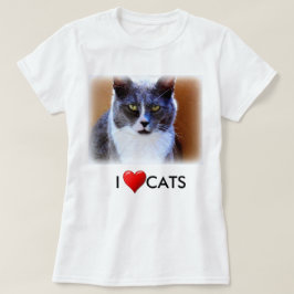 Liebe Katzen Weiblicher T - Shirt