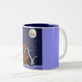 Liebe Katzen Zweifarbige Tasse (VorderseiteRechts)