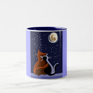 Liebe Katzen Zweifarbige Tasse