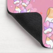 Liebe Katzenmuster farbige Haustiere Tiere Mousepad (Ecke)