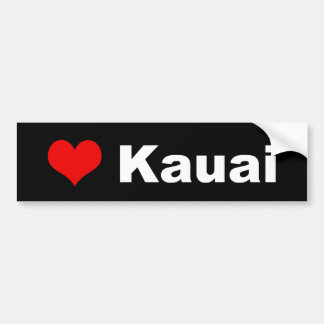 Liebe Kauai Autoaufkleber