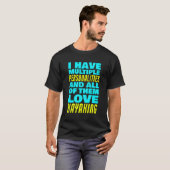 Liebe Kayaking Kayaker T-Shirt (Vorne ganz)