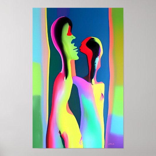 Liebe Ken Gage Surrealismus Poster (Vorne)