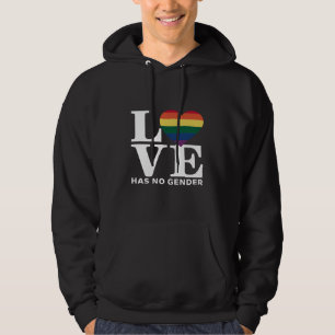 Liebe kennt keine Geschlechter LGBTQ Regenbogen St Hoodie