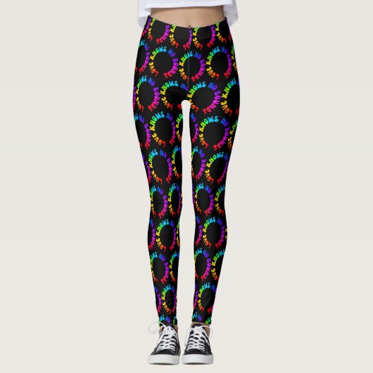 Liebe kennt keine Grenzen für den Regenbogenkreis  Leggings (Vorderseite)