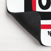 Liebe kennt keine Grenzen in Rot und Weiß Mousepad (Ecke)