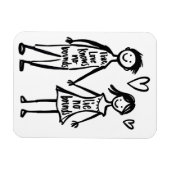 Liebe kennt keine Grenzen Magnet (Horizontal)