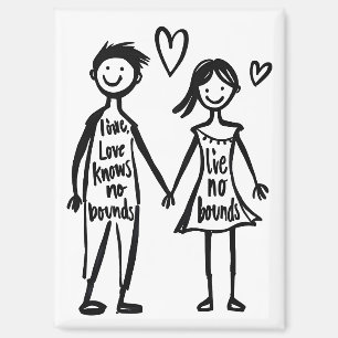 Liebe kennt keine Grenzen Magnet