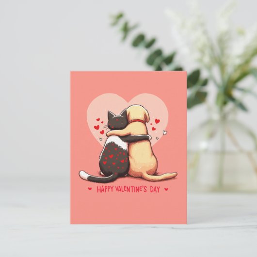 Liebe kennt keine Grenzen Postkarte (Stehend Vorderseite)