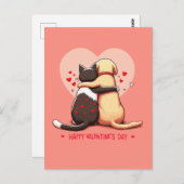 Liebe kennt keine Grenzen Postkarte (Vorne/Hinten)