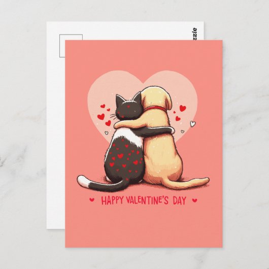 Liebe kennt keine Grenzen Postkarte (Vorne/Hinten)