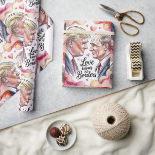 Liebe kennt keine Grenzen Valentinstag-Verpackung Geschenkpapier