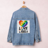 Liebe kennt keine Labels – Regenbogenherz Pride-De Jeansjacke (Hangar)
