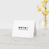 Liebe kennt keinen Farbnotecard Karte (Gelbe Blume)