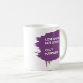 LIEBE KENNT NICHT GESCHLECHT. NUR GLÜCK KAFFEETASSE (VorderseiteRechts)
