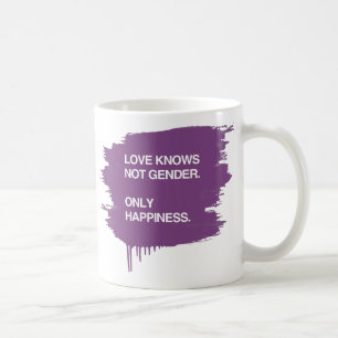 LIEBE KENNT NICHT GESCHLECHT. NUR GLÜCK KAFFEETASSE
