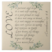 Liebe Keramik Fliese (Vorderseite)