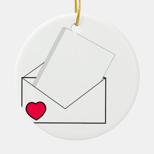 Liebe Keramik Ornament (Vorne)