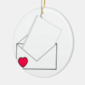 Liebe Keramik Ornament (Links)
