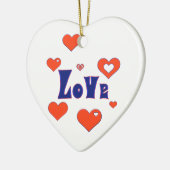 Liebe Keramik Ornament (Links)