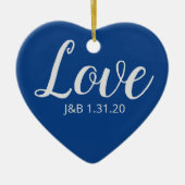 Liebe Keramik Ornament (Vorne)