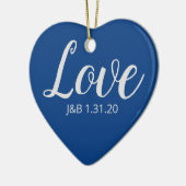 Liebe Keramik Ornament (Links)