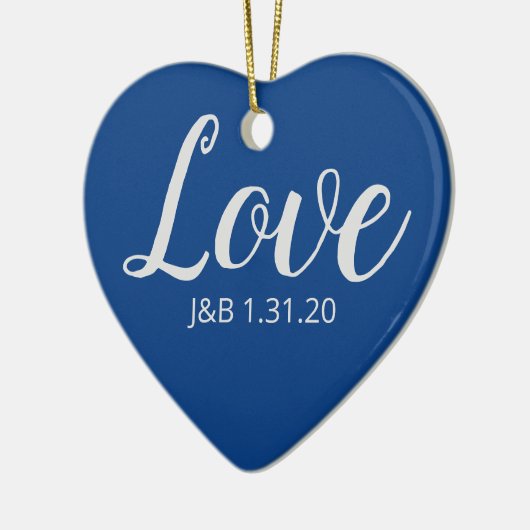 Liebe Keramik Ornament (Links)