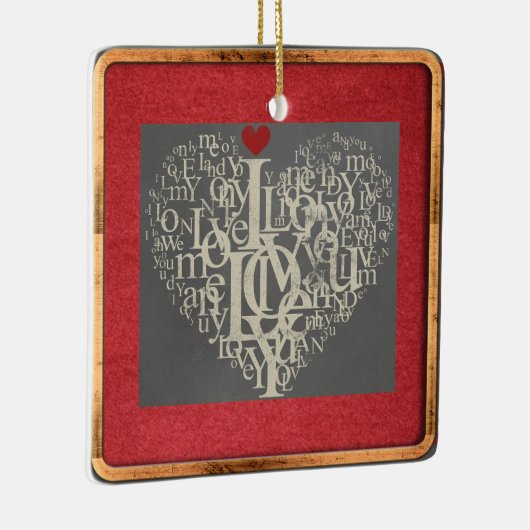 Liebe Keramik Ornament (Rechts)