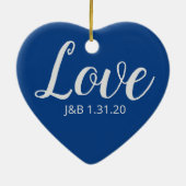 Liebe Keramik Ornament (Hinten)