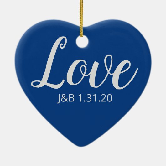 Liebe Keramik Ornament (Hinten)