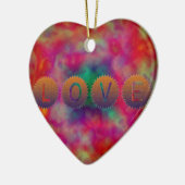 Liebe Keramik Ornament (Links)