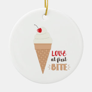 Liebe Keramik Ornament