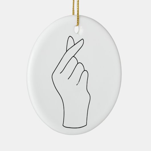 Liebe Keramik Ornament (Rechts)