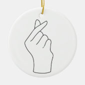 Liebe Keramik Ornament (Vorne)