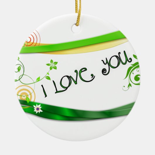 Liebe Keramik Ornament (Vorne)