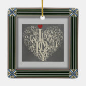 Liebe Keramik Ornament (Rückseite)