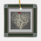 Liebe Keramik Ornament (Vorderseite)