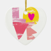 LIEBE KERAMIK ORNAMENT (Vorne)