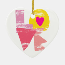 LIEBE KERAMIK ORNAMENT